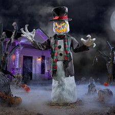 6.5 FT Wicked Woods Animated LED Snarling Snowman picture