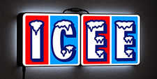 ICEE Light Box Display LED 2 Panel 3D Printed Advertising Wall/Desk Sign 8”x16”  picture