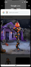5-foot Home Accents Holiday Wicked LED Pumpkin Vine Creature Halloween prop, des picture