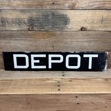 VTG  New York City Bus Roll Sign Depot Americana Patina History NY NYC picture