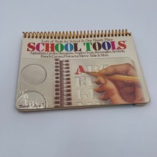 Vintage Spindex School Tools Stencil Book 1979 Protractor Metric Table USA Good picture