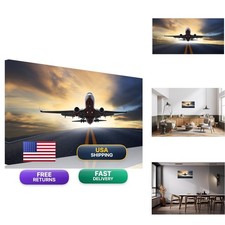Tutubeer Vintage Airplane Wall Art Vintage Airplane Decor Plane At Sunset Old picture