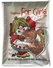 American Greetings Vtg Valentines Cards For Girls Kids Animals NEW NOS Sealed picture