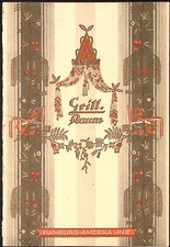 Hamburg Amerika Line ON BOARD THE STEAMER ALBERT BALLIN 1931 Dinner Menu picture
