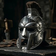 Medieval Spartan Helmet Greek Warrior Armor Helmet Costume Cosplay Display picture