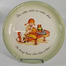 Holly Hobbie Its Always Home When Love is There Ceramic Round Collectors Plate picture