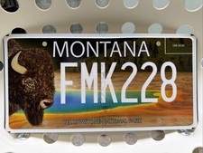 YELLOWSTONE NATIONAL PARK YELLOWSTONE FOREVER MONTANA LICENSE PLATE picture