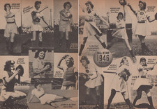 1946 All American Girls Womens Baseball League All Star Team Vintage AAGPBL Page picture