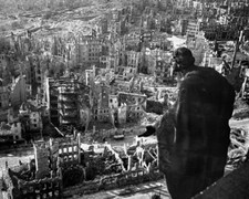 Ruins of Dresden after Allied Bombing 8x10 WWII Photo 161a picture