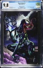 King in Black #1 CGC 9.8 Greg Horn Art .com Virgin Variant C Cover Queen picture