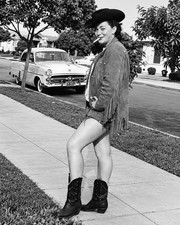 Novelty Americana Vintage Photo Reprint Smoking Woman Cowgirl 8x10 picture
