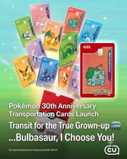Pokémon 30th Anniversary Limited Edition Ezl Korea Transit Card picture