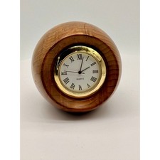 Handcrafted wooden egg quartz clock picture