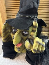 Vintage 1999 Halloween Peeping Witch Window Prop picture