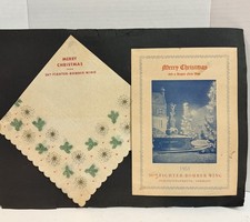 1951 US Air Force 36th Fighter Wing Germany Christmas CW Menu & Brew Scrapbook picture