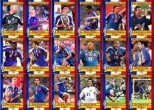 France 2000 European Championship winners football trading cards Euro 2000 picture