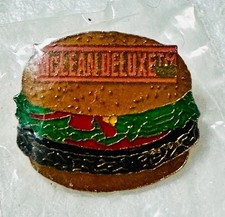 Vintage 1991 McLean Deluxe Hamburger McDonald's Enamel Lapel Pin picture