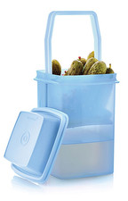 TUPPERWARE LARGE PICK-A-DELI PICKLE CONTAINER Strainer Lift Pickles Peppers NEW picture