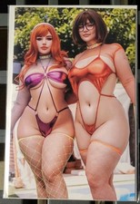 Bigg Pigg Origin Story #1 Katsumi & Sai Daphne & Velma Cosplay Virgin Variant NM picture