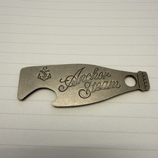 VINTAGE TITANIUM KEYCHAIN BOTTLE OPENER ANCHOR STEAM SAN FRANCISCO BEER early 00 picture