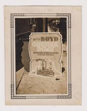 Carnival Boat w/ William Boyd circa 1932 Real Photo Advertising Piece 3x4 inches picture