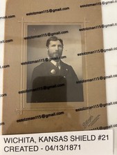 WICHITA, KANSAS POLICE OFFICER  SHIELD #21 04/13/1871 picture