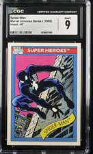 1990 Marvel Universe Series I #2 Spider-Man CGC 9 picture