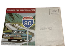 1964 US Interstate Highway System MAP Cargill Chevrolet Putnam CT vtg Route 80 picture