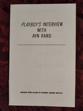 RARE Ayn Rand Objectivist Pamphlet Playboy Interview Nathaniel Branden Institute picture
