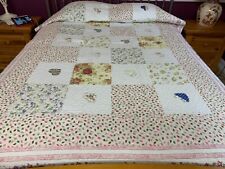 Twin size  Applique and patchwork quilt #w-002 picture