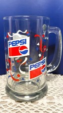 Vintage PEPSI Celebration Confetti Glass Mug picture