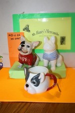 Three *Piece Adorable Ceramic French Bulldog Ensemble - see pics picture