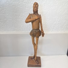 Vintage Ouro Artesanía Espana Spain Don Quixote Wood Carving Spanish Hand-Carved picture