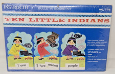 Native American Vintage Educational Kit Numbers Colors, Early ed 1963 Instructo picture