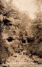 Rppc Real Photo Grand Gulf Co MO Rocky Cliffs Arid Landscape Postcard picture