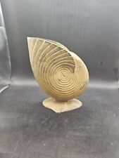 Vintage MCM Copper/bronze Patina Nautilus Sea Shell Vase Or Planter picture