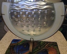 Mark Hines Studios Slump Glass Half-moon Standing Vase-14