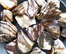 1/2 lb Zebra Jasper Rough Tumbling Rock Stones from Brazil picture