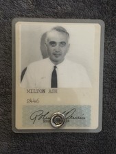 1950s SDC Milton Ash ID Badge Cold War Computer Scientist SAGE RAND picture