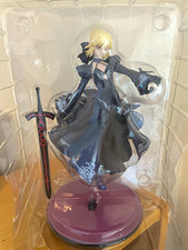 Anime & Manga Plastic Figure Anime Girl w/ Sword, Black Dress, Purple Base picture