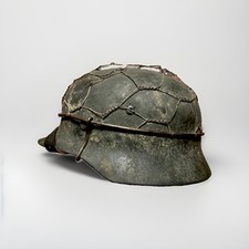 WWII German M35 Helmet Reproduction ET68 Shell w/ Wire picture