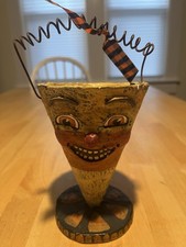 Alycia Matthews ESC Trading Co Halloween Pumpkin Bucket Artwork Signed Rare Art picture