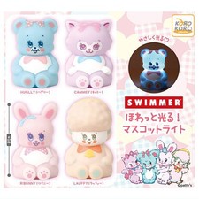 Swimmer Softly Glowing Mascot Light complete set 4 Gacha NEW picture