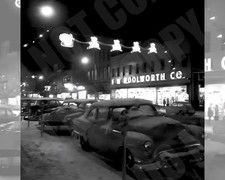 1950s Woolworths Department Store Christmas Shopping Snow Streets 8x10 Photo picture
