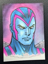 2026 Topps Marvel Neon Archangel Sketch Card 1/1 Auto Dexter Wee picture