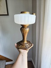 Vintage 1935-36 Aladdin Majestic Model B-120 White Moonstone Oil Kerosene Lamp picture