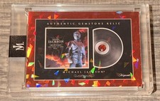 2026 Keepsake Michael Jackson HIStory Gemstone Relic #26 05/25 Red Cracked Ice picture