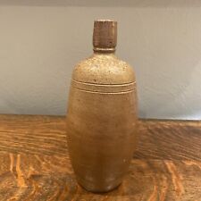 Vitg Jose Maria da Fonseca Portugal Brown Salt Glazed Stoneware Wine Bottle 9” picture