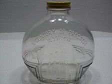 1883 1933 Worlds Fair Century Of Progress Glass Bottle With Cap picture