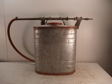 Vintage D. B. Smith Indian Fire Pump Galvanized Steel Tank Brass Pump 5 Gal picture